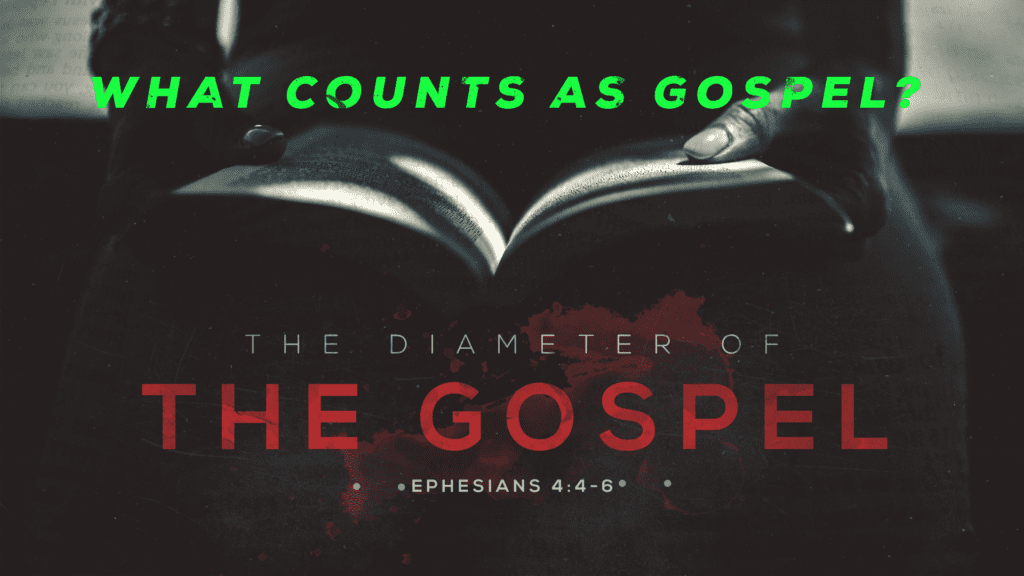 The Diameter of the Gospel: 7 Ones